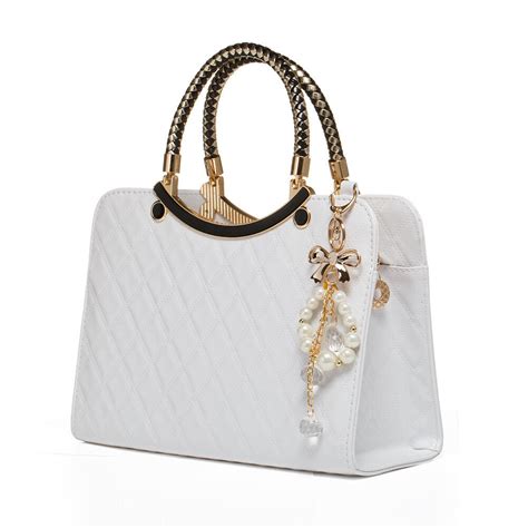 WOMEN'S LUXURY WHITE BAGS AND HANDBAGS 